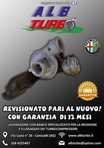 Turbo turbina alfa romeo 159 - romeo,